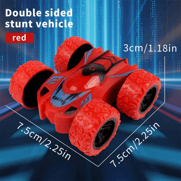 🚗 4PCS Dual-Sided Inertia Stunt Off-Road Mini Toy Cars –  Cars for Kids Green, Red, Yellow and Blue🎁